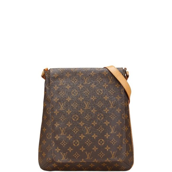 LOUIS VUITTON Brown Monogram Leather Shoulder Bag - Picture 1 of 11